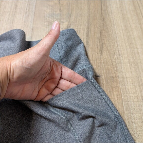 Under Armour Size L Heatgear Gray Motion Ankle Legging Compression Pocket - Picture 5 of 12